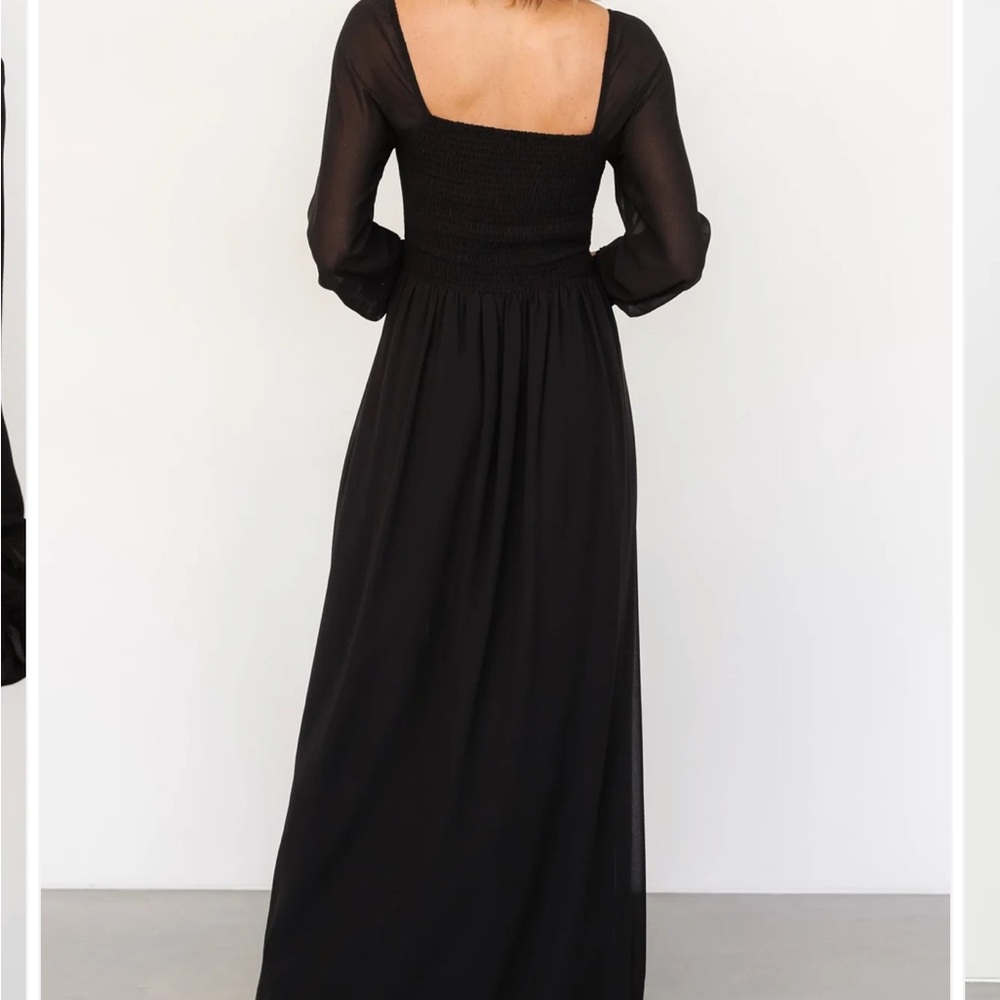 Baltic Born Square-Neck Maxi Dress with Thigh Slit - Picture 2 of 4